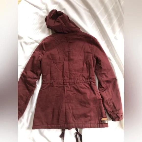 Burgundy Utility Jacket - Picture 2 of 14